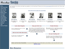 Tablet Screenshot of hairlosssucks.com